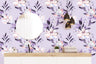Purple Lilac Floral Wallpaper | Wallpaper Peel and Stick | Removable Wallpaper | Peel and Stick Wallpaper | Wall Paper Peel And Stick | 2262 - JamesAndColors
