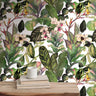 Dark Botanical Leaf Wallpaper | Removable Wallpaper | Peel And Stick Wallpaper | Adhesive Wallpaper | Wall Paper Peel Stick Wall Mural 2356 - JamesAndColors