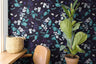 Navy Dark Floral Wallpaper | Wallpaper Peel and Stick | Removable Wallpaper | Peel and Stick Wallpaper | Wall Paper Peel And Stick 2104 - JamesAndColors