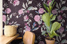 Violet Dark Floral Wallpaper | Wallpaper Peel and Stick | Removable Wallpaper | Peel and Stick Wallpaper | Wall Paper Peel And Stick | 2190 - JamesAndColors