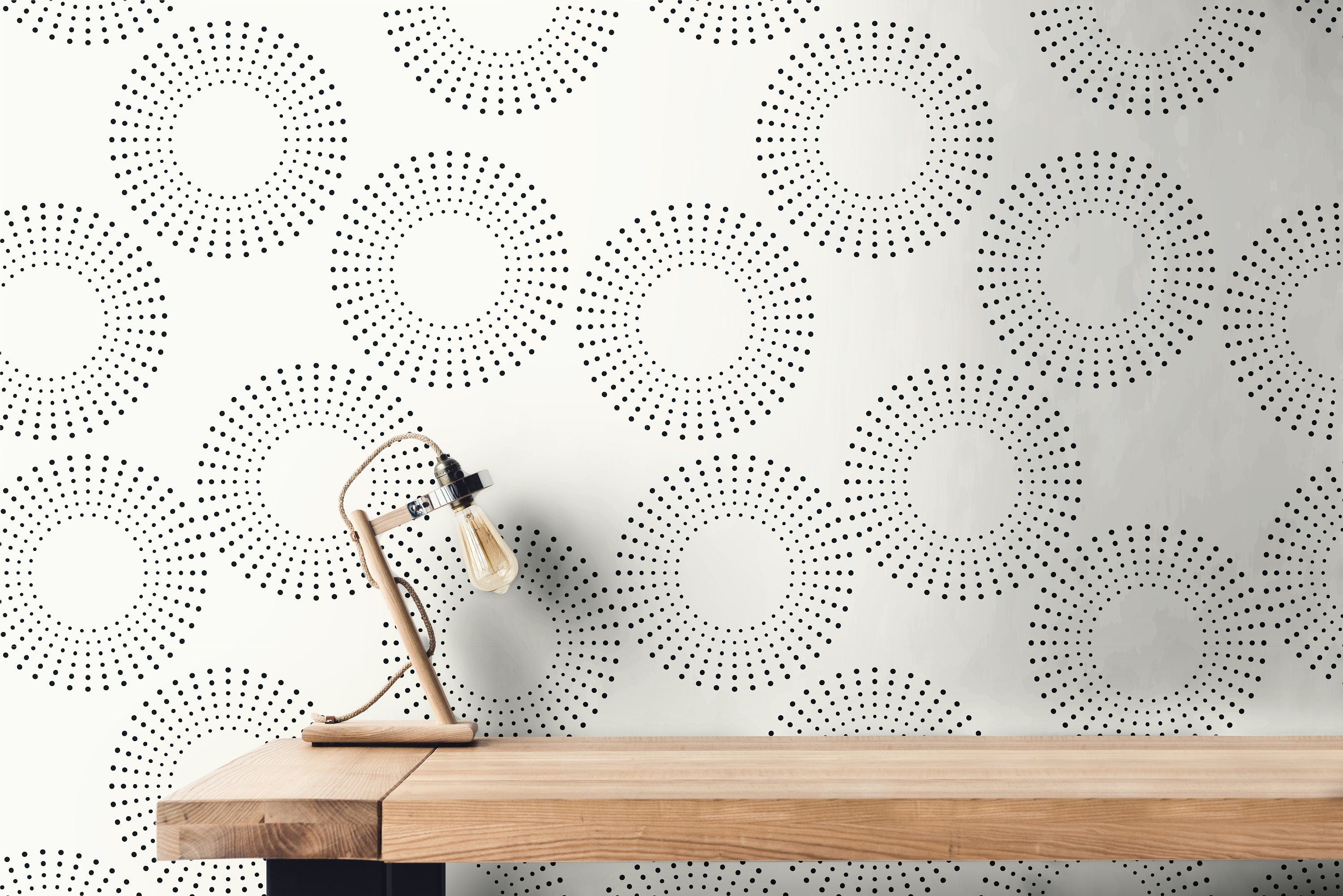 Removable Wallpaper Black Cream Modern Wallpaper | Peel And Stick Wallpaper | Adhesive Wallpaper | Wall Paper Peel Stick Wall Mural 3522 - JamesAndColors