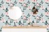 Sage Pink Floral Wallpaper | Wallpaper Peel and Stick | Removable Wallpaper | Peel and Stick Wallpaper | Wall Paper Peel And Stick 2097 - JamesAndColors