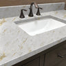 Countertop 7: A luxurious white marble vinyl film with elegant gold veining, perfect for countertops, kitchen backsplashes, or bathroom surfaces. Peel and stick, waterproof, and easy to apply for a modern upgrade.