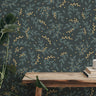 Dark Floral Boho Wallpaper | Wallpaper Peel and Stick | Removable Wallpaper | Peel and Stick Wallpaper | Wall Paper Peel And Stick  2376 - JamesAndColors