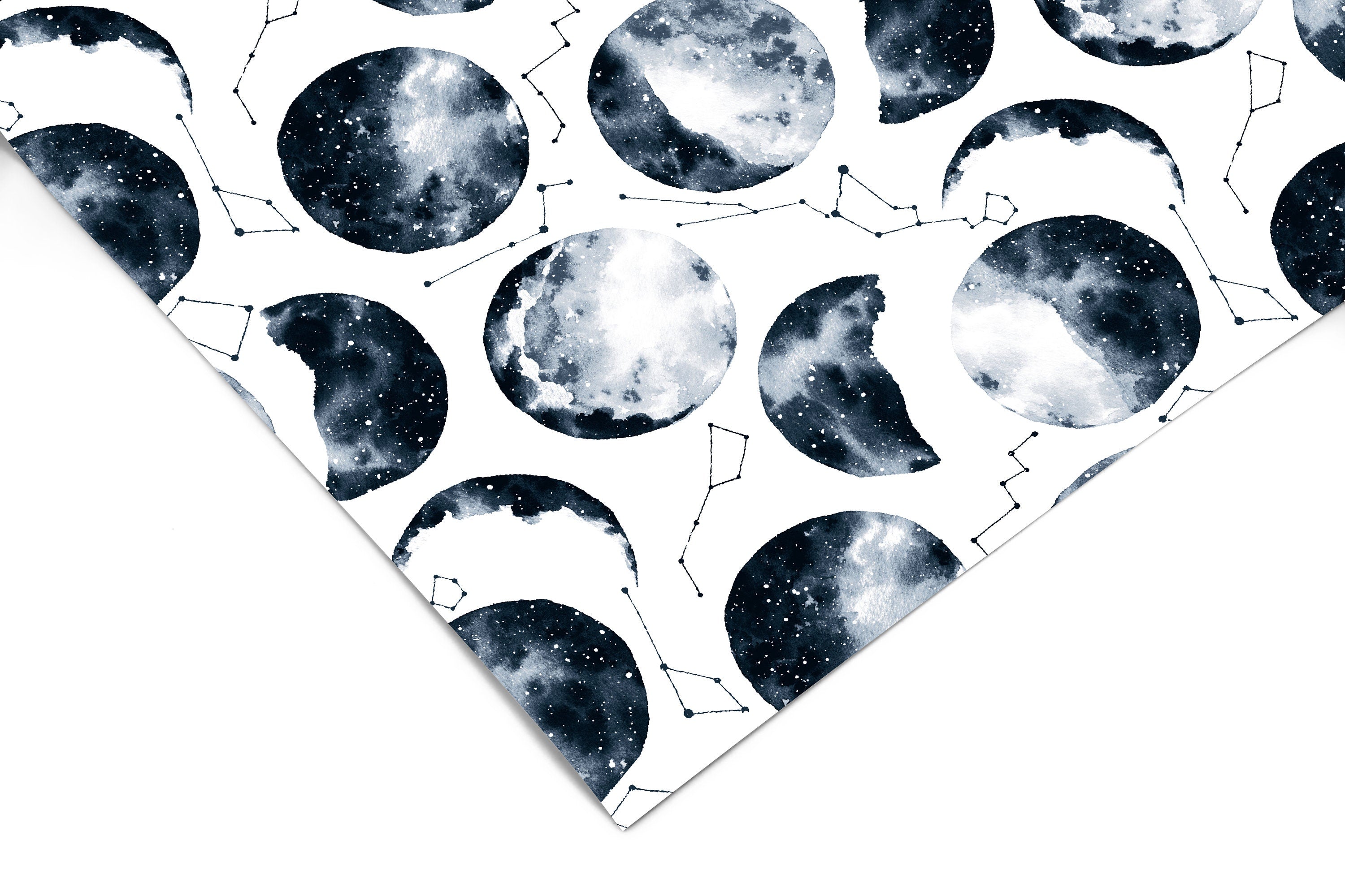 Moon Constellations Contact Paper | Peel And Stick Wallpaper | Removable Wallpaper | Shelf Liner | Drawer Liner | Peel and Stick Paper 897 - JamesAndColors