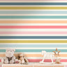 Pastel Stripes Wallpaper | Girls Nursery Wallpaper | Kids Wallpaper | Childrens Wallpaper | Peel Stick Wallpaper | Removable Wallpaper | 819 - JamesAndColors