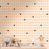 Little Hearts Wallpaper | Girls Nursery Wallpaper | Kids Wallpaper | Childrens Wallpaper | Peel Stick Wallpaper | Removable Wallpaper 3570 - JamesAndColors