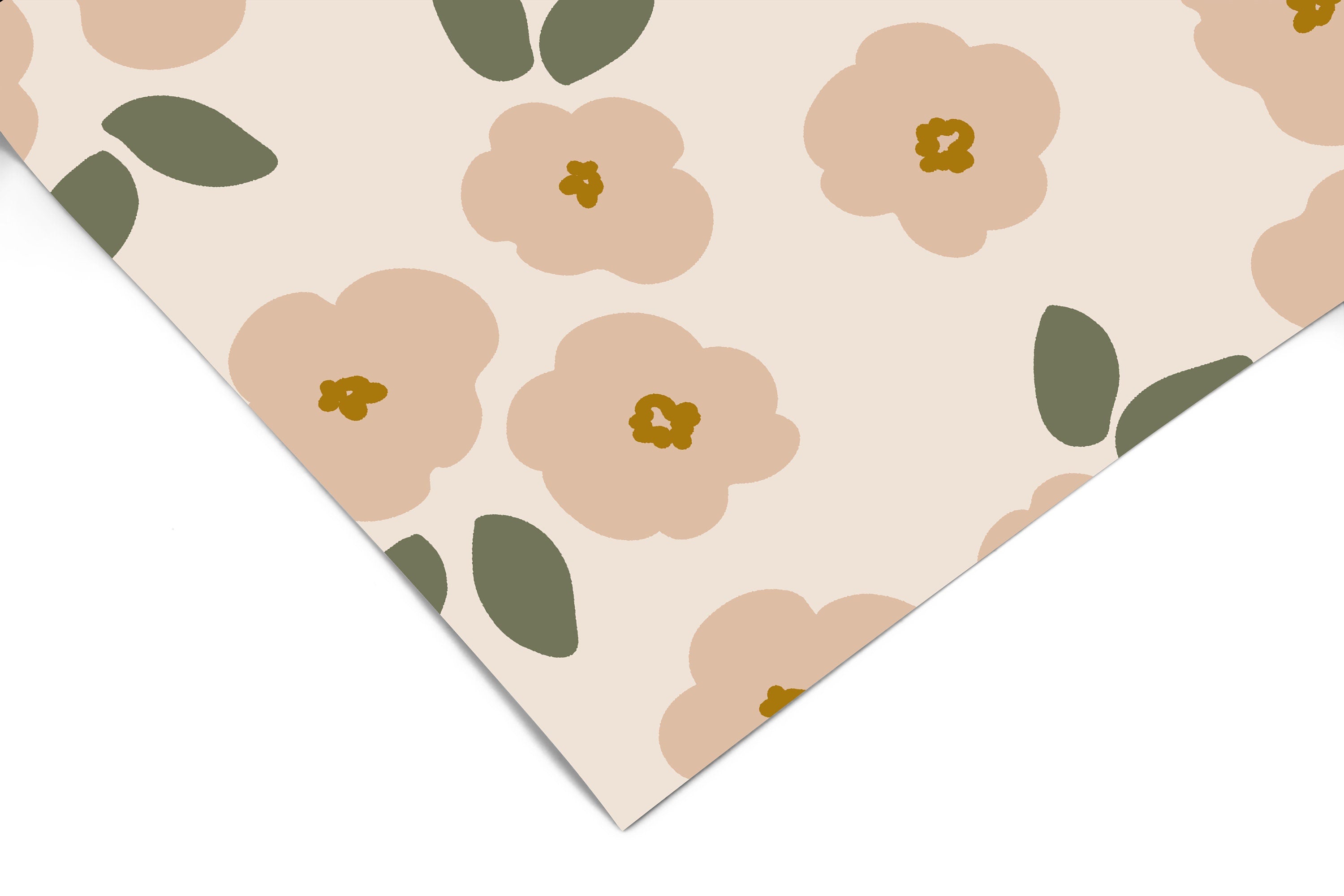 Pink Blooms Wallpaper | Girls Nursery Wallpaper | Kids Wallpaper | Childrens Wallpaper | Peel Stick Wallpaper | Removable Wallpaper 3573 - JamesAndColors