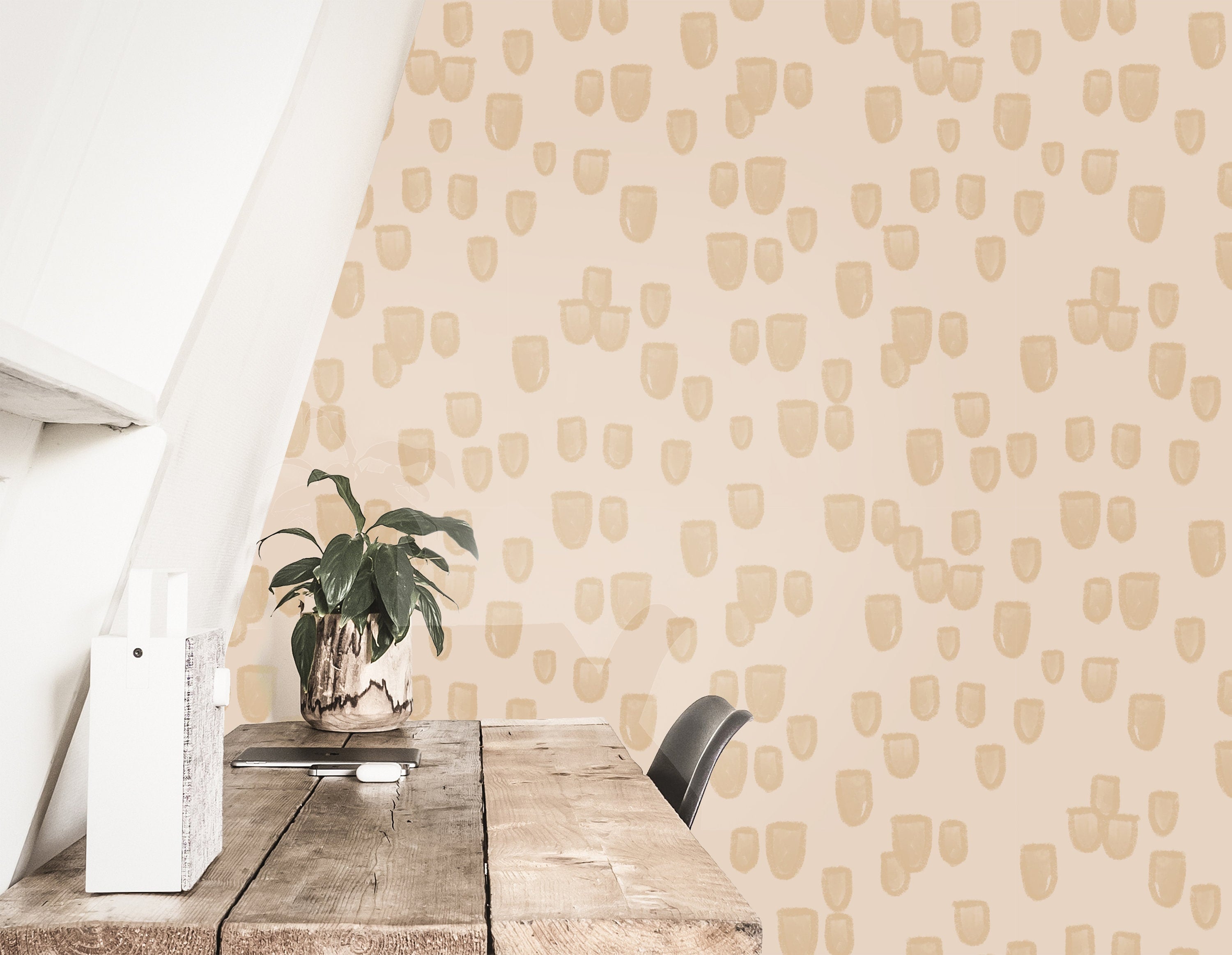 Farmhouse Boho Wallpaper | Removable Wallpaper | Peel And Stick Wallpaper | Adhesive Wallpaper | Wall Paper Peel Stick Wall Mural 3630 - JamesAndColors