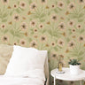 Farmhouse Floral Wallpaper | Removable Wallpaper | Peel And Stick Wallpaper | Adhesive Wallpaper | Wall Paper Peel Stick Wall Mural 3624 - JamesAndColors