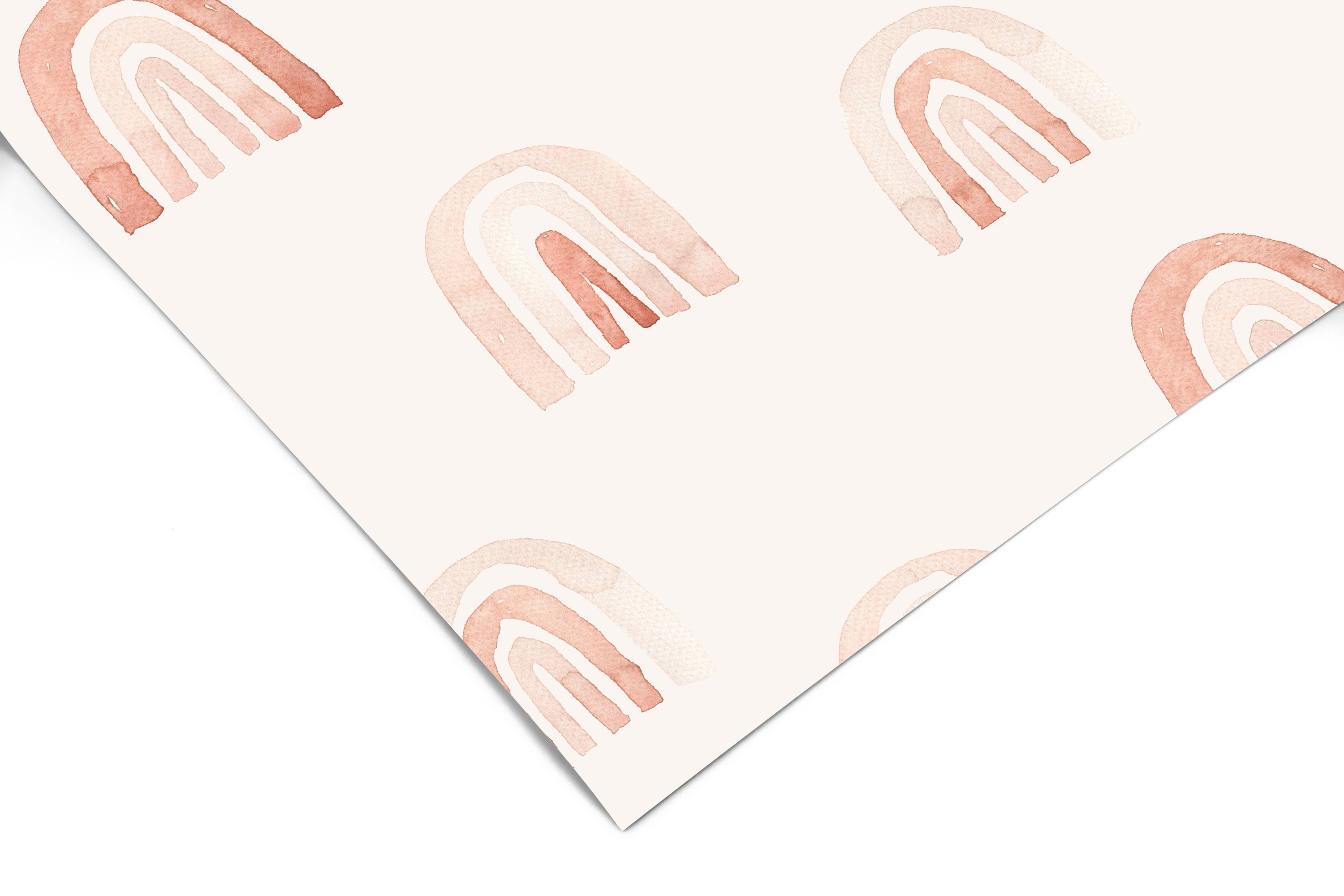 Pink Rainbow Wallpaper | Girls Nursery Wallpaper | Kids Wallpaper | Childrens Wallpaper | Peel Stick Wallpaper | Removable Wallpaper | 3560 - JamesAndColors