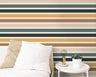 Sunset Stripes Boho Wallpaper | Wallpaper Peel and Stick | Removable Wallpaper | Peel and Stick Wallpaper | Wall Paper Peel And Stick  2379 - JamesAndColors