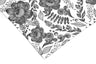 Black White Floral Contact Paper | Peel And Stick Wallpaper | Removable Wallpaper | Shelf Liner | Drawer Liner | Peel and Stick Paper 954