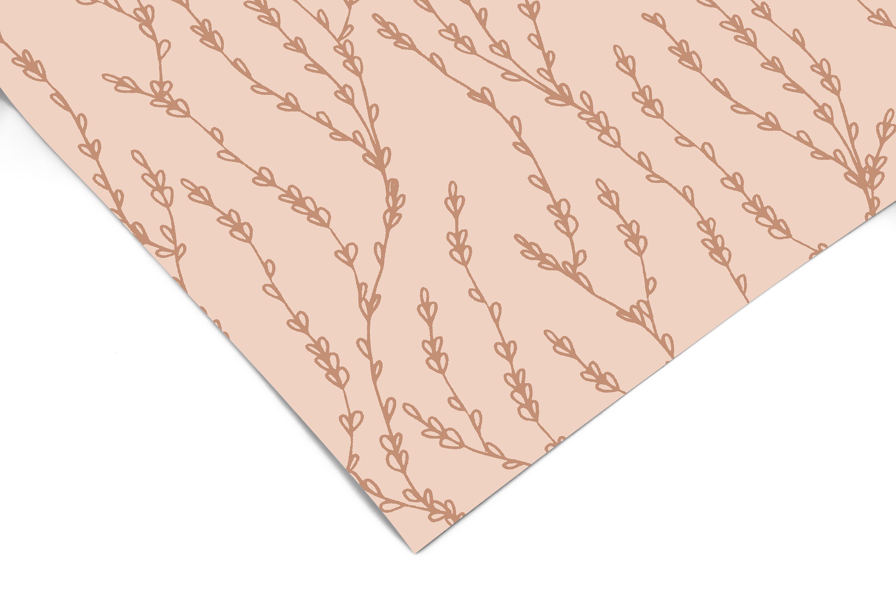 Floral Heart Vine Contact Paper | Peel And Stick Wallpaper | Removable Wallpaper | Shelf Liner | Drawer Liner | Peel and Stick Paper 930