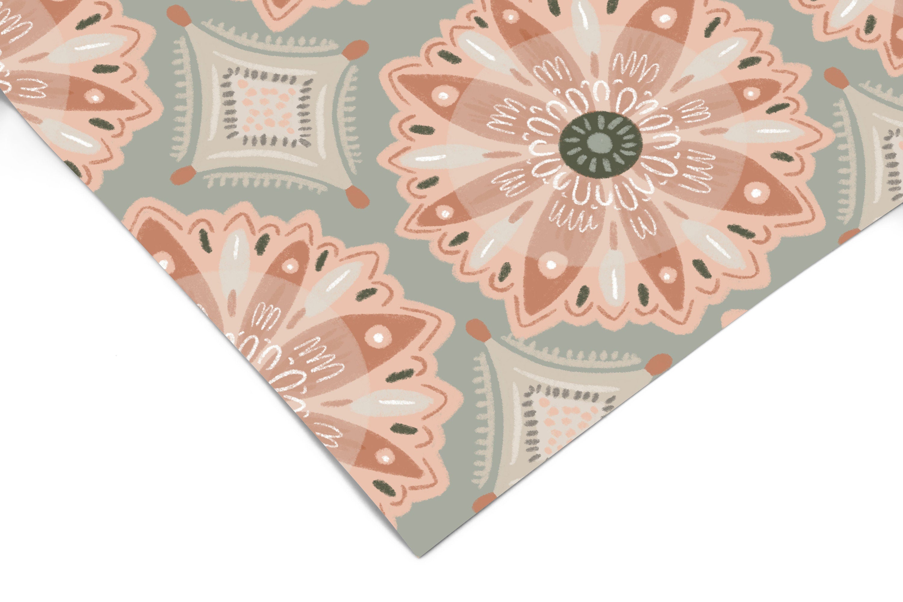 Boho Pattern Wallpaper | Removable Wallpaper | Peel And Stick Wallpaper | Adhesive Wallpaper | Wall Paper Peel Stick Wall Mural 3672 - JamesAndColors
