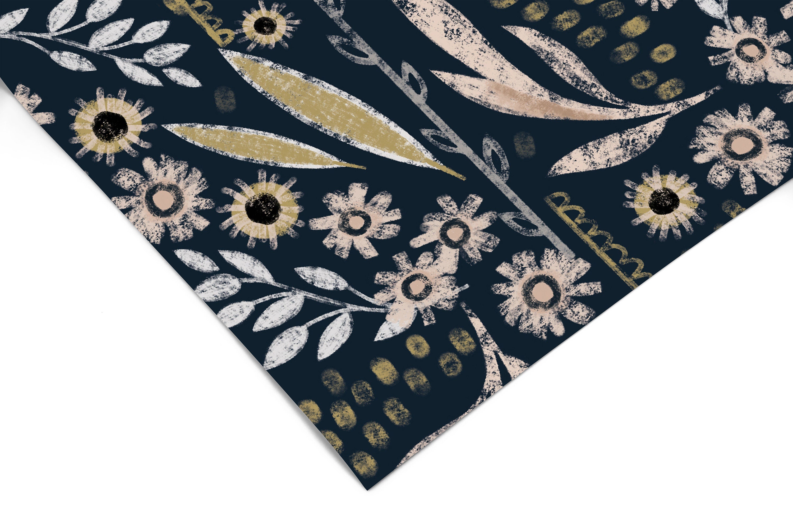 Dark Boho Floral Wallpaper Peel and Stick Wallpaper Removable Wallpaper Wall Decor Home Decor Wall Art Printable Wall Art Room Decor 3675 - JamesAndColors