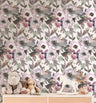 Purple Watercolor Floral Wallpaper | Wallpaper Peel and Stick | Removable Wallpaper | Wall Paper Peel And Stick | Wall Mural  Wall Decor 206 - JamesAndColors