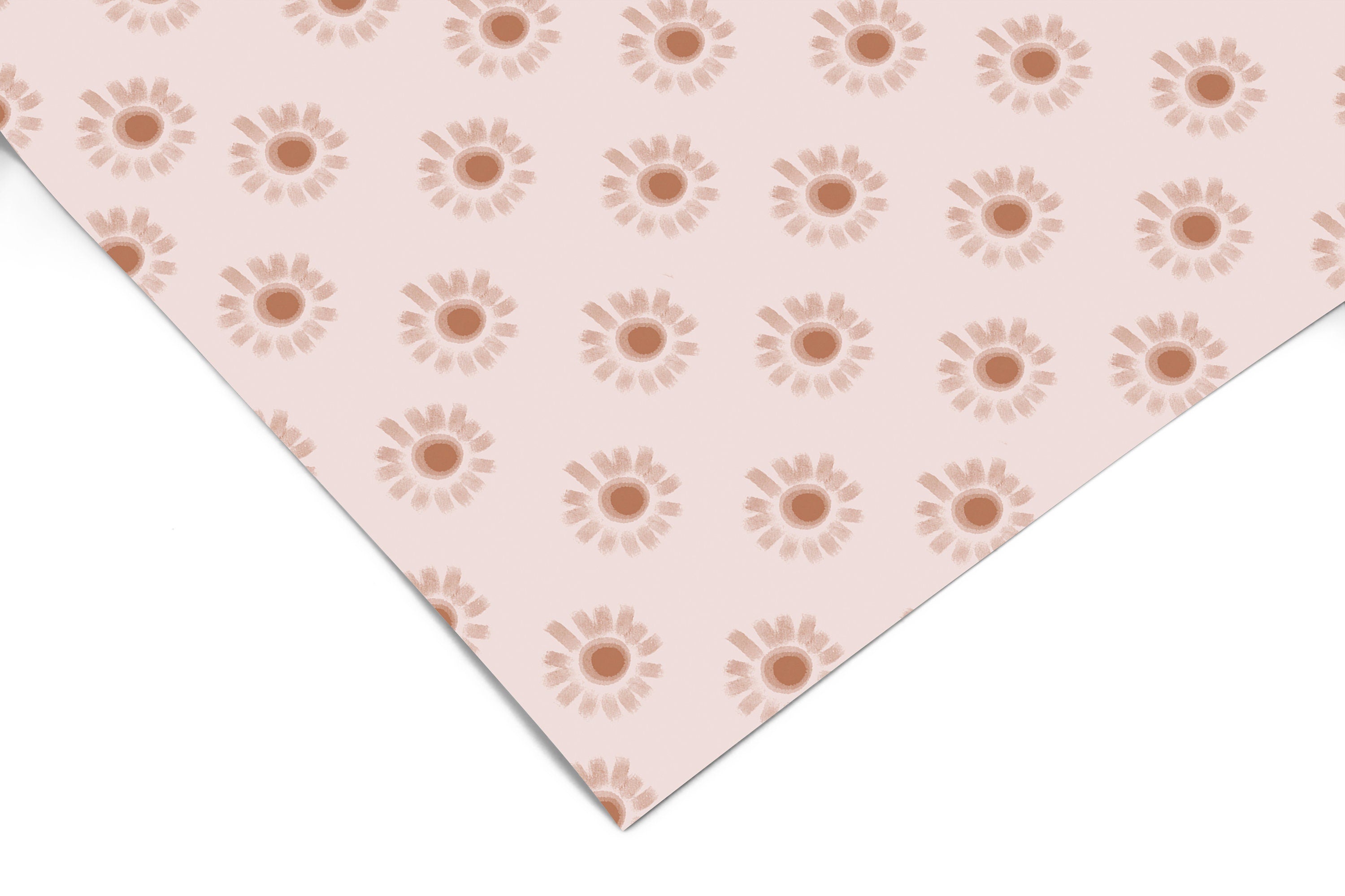 Pink Boho Flower Contact Paper | Peel And Stick Wallpaper | Removable Wallpaper | Shelf Liner | Drawer Liner | Peel and Stick Paper 1019 - JamesAndColors