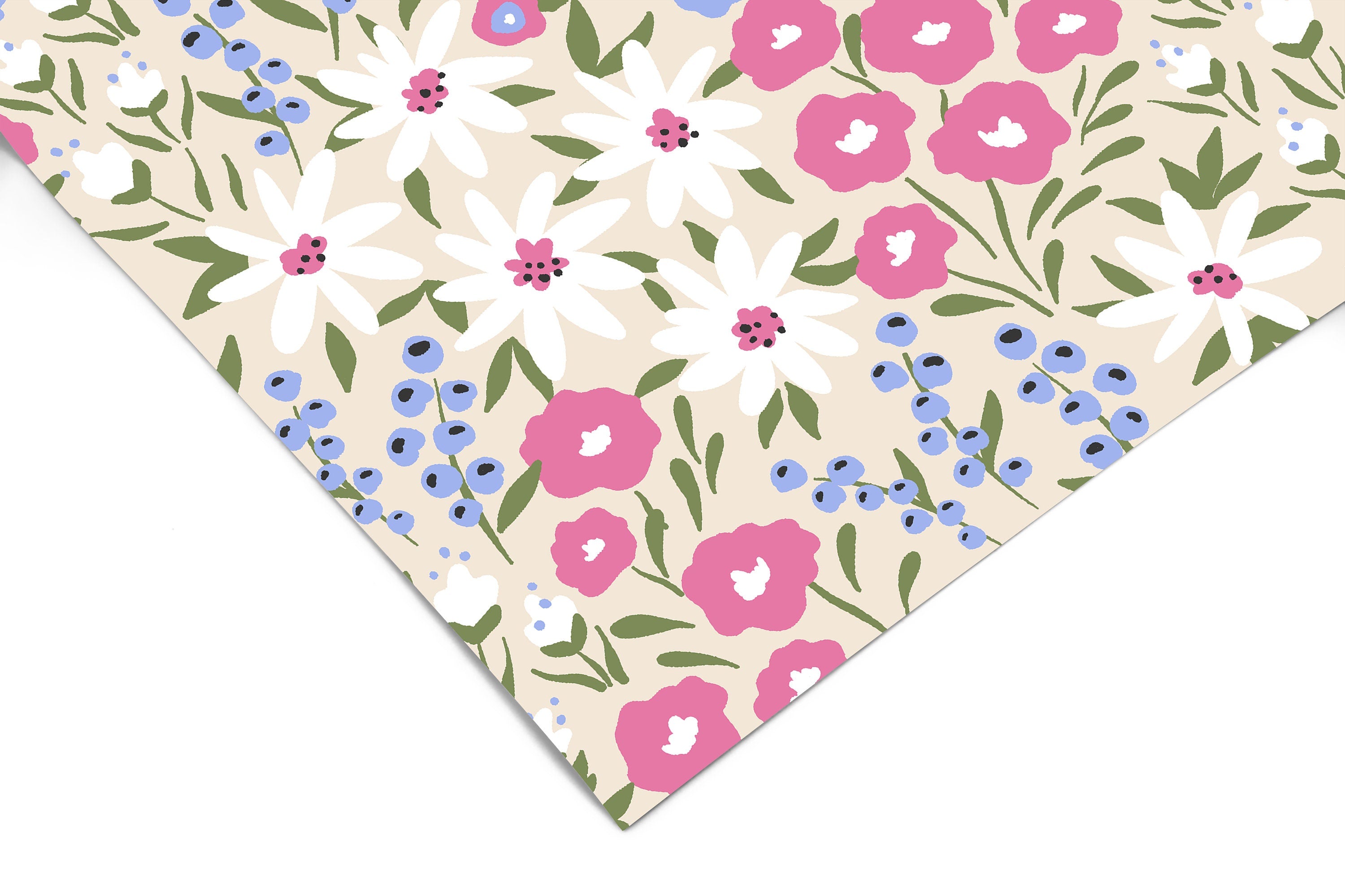 Floral Meadow Wallpaper | Girls Nursery Wallpaper | Kids Wallpaper | Childrens Wallpaper | Peel Stick Wallpaper | Removable Wallpaper | 3559 - JamesAndColors