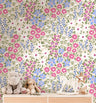 Floral Meadow Wallpaper | Girls Nursery Wallpaper | Kids Wallpaper | Childrens Wallpaper | Peel Stick Wallpaper | Removable Wallpaper | 3559 - JamesAndColors