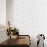 Removable Wallpaper White Gray Geometric Wallpaper | Peel And Stick Wallpaper | Adhesive Wallpaper | Wall Paper Peel Stick Wall Mural 3518 - JamesAndColors