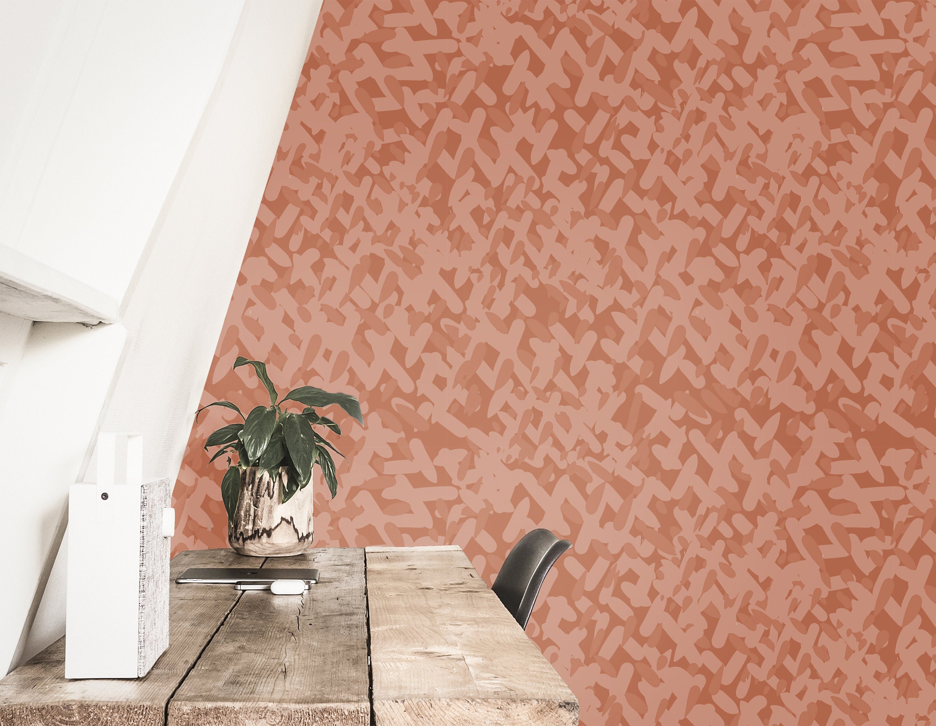 Farmhouse Boho Wallpaper | Removable Wallpaper | Peel And Stick Wallpaper | Adhesive Wallpaper | Wall Paper Peel Stick Wall Mural 3622 - JamesAndColors