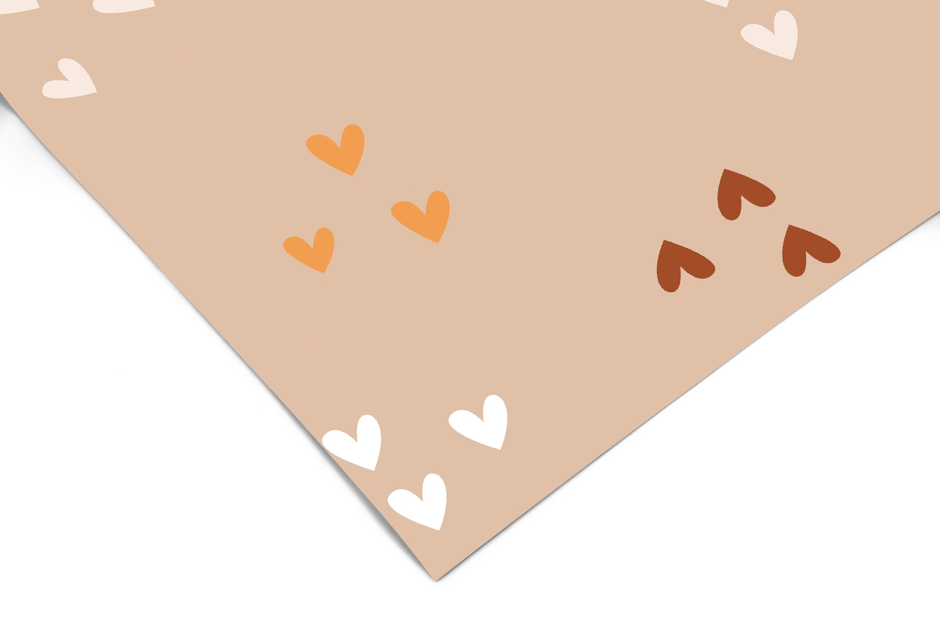 Boho Hearts Wallpaper | Girls Nursery Wallpaper | Kids Wallpaper | Childrens Wallpaper | Peel Stick Wallpaper | Removable Wallpaper | 3617 - JamesAndColors