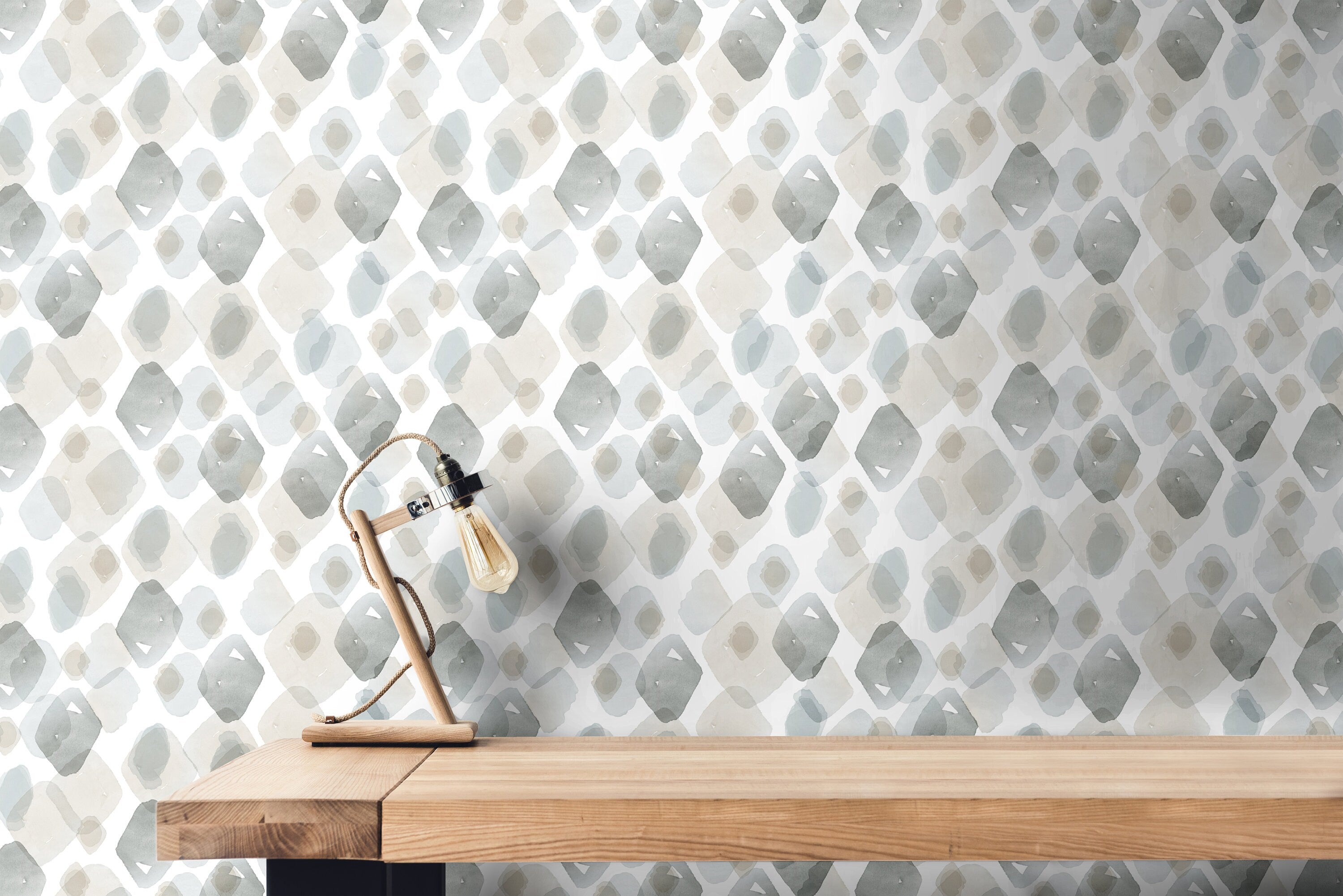 Blue Boho Beach Wallpaper | Removable Wallpaper | Peel And Stick Wallpaper | Adhesive Wallpaper | Wall Paper Peel Stick Wall Mural 3607 - JamesAndColors