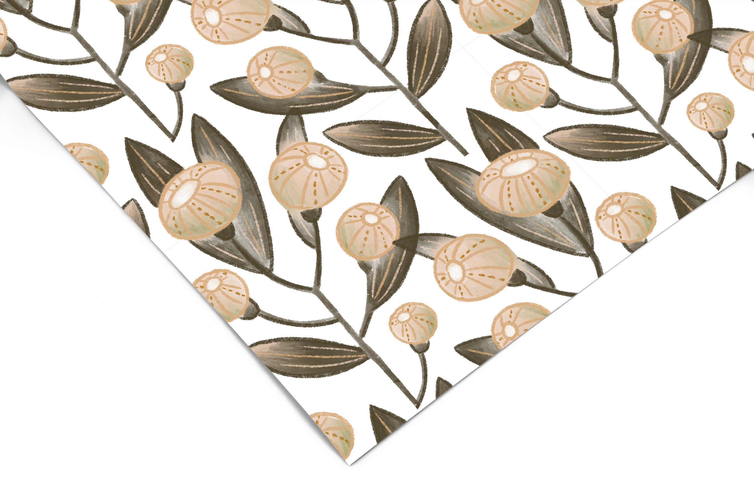 Farmhouse Pink Floral Contact Paper | Peel And Stick Wallpaper | Removable Wallpaper | Shelf Liner | Drawer Liner | Peel and Stick Paper 994