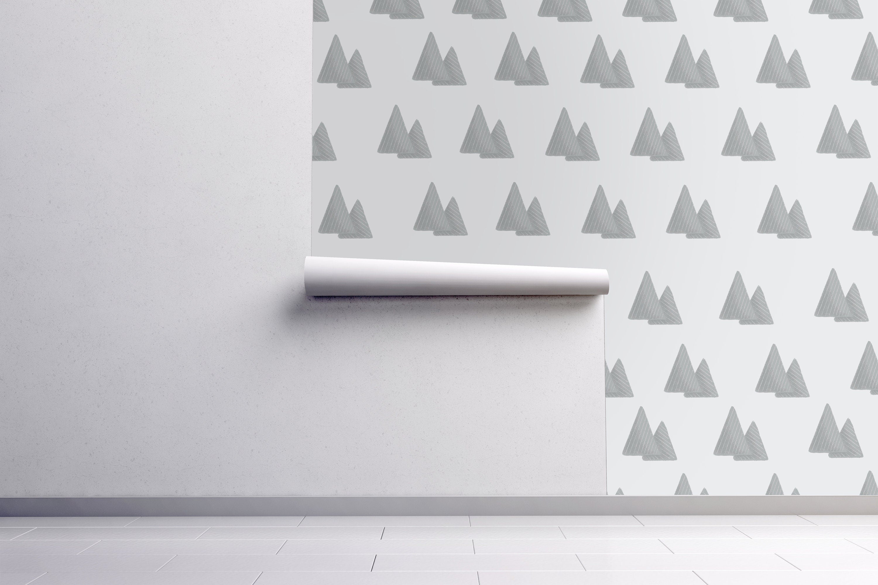 Removable Mountains Wallpaper | Boys Nursery Wallpaper | Kids Wallpaper | Childrens Wallpaper | Peel Stick Wallpaper | Boys Room | 3642 - JamesAndColors
