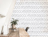 Scandinavian Line Gray White Wallpaper | Wallpaper Peel and Stick | Removable Wallpaper | Peel and Stick Wallpaper |  656 - JamesAndColors