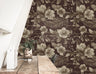 Sepia Dark Floral Wallpaper | Removable Wallpaper | Peel And Stick Wallpaper | Wall Mural Wallpaper | Wall Paper Peel And Stick 2332 - JamesAndColors
