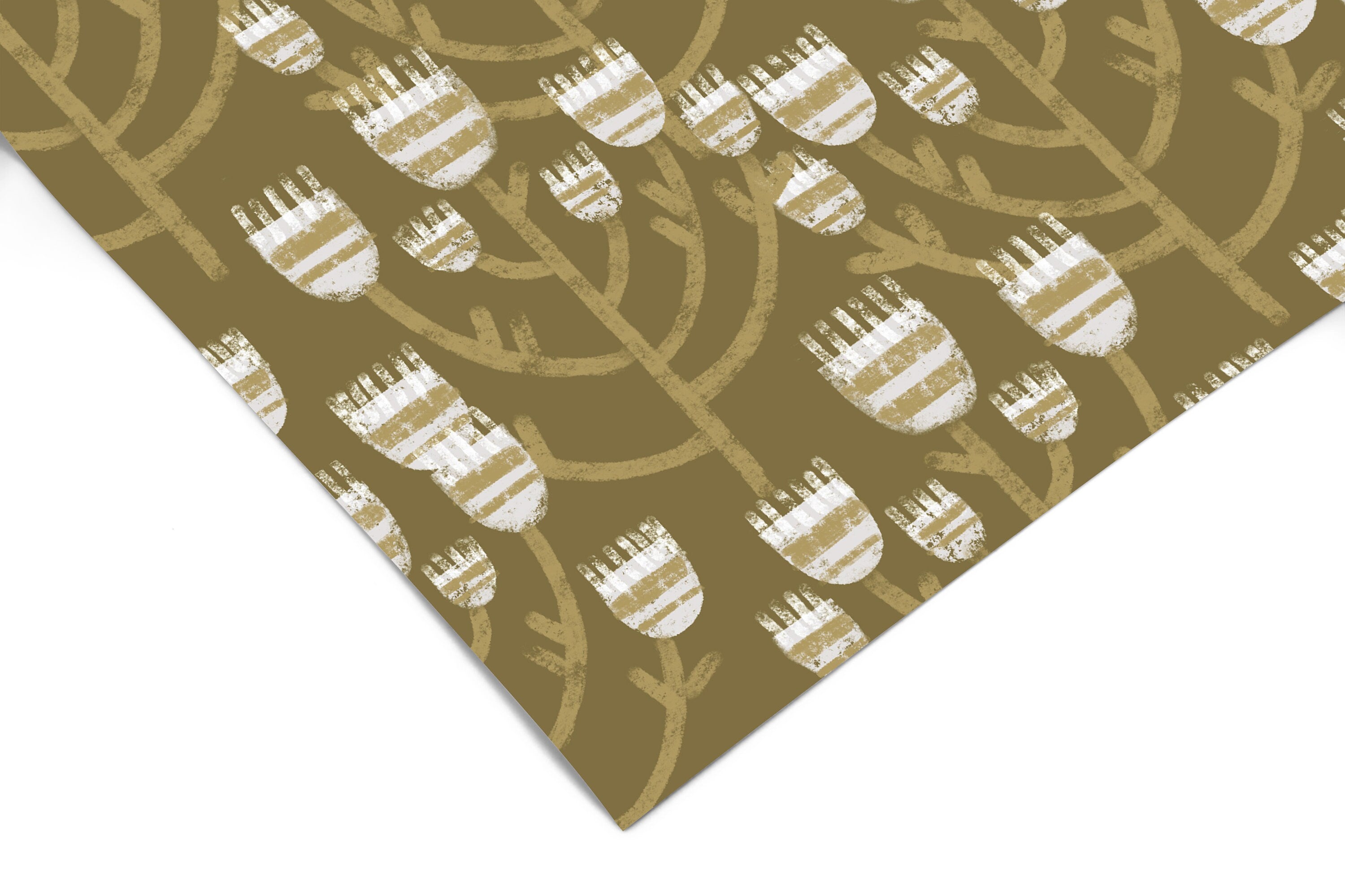 Elegant Flowers Contact Paper | Peel And Stick Wallpaper | Removable Wallpaper | Shelf Liner | Drawer Liner | Peel and Stick Paper 1027 - JamesAndColors
