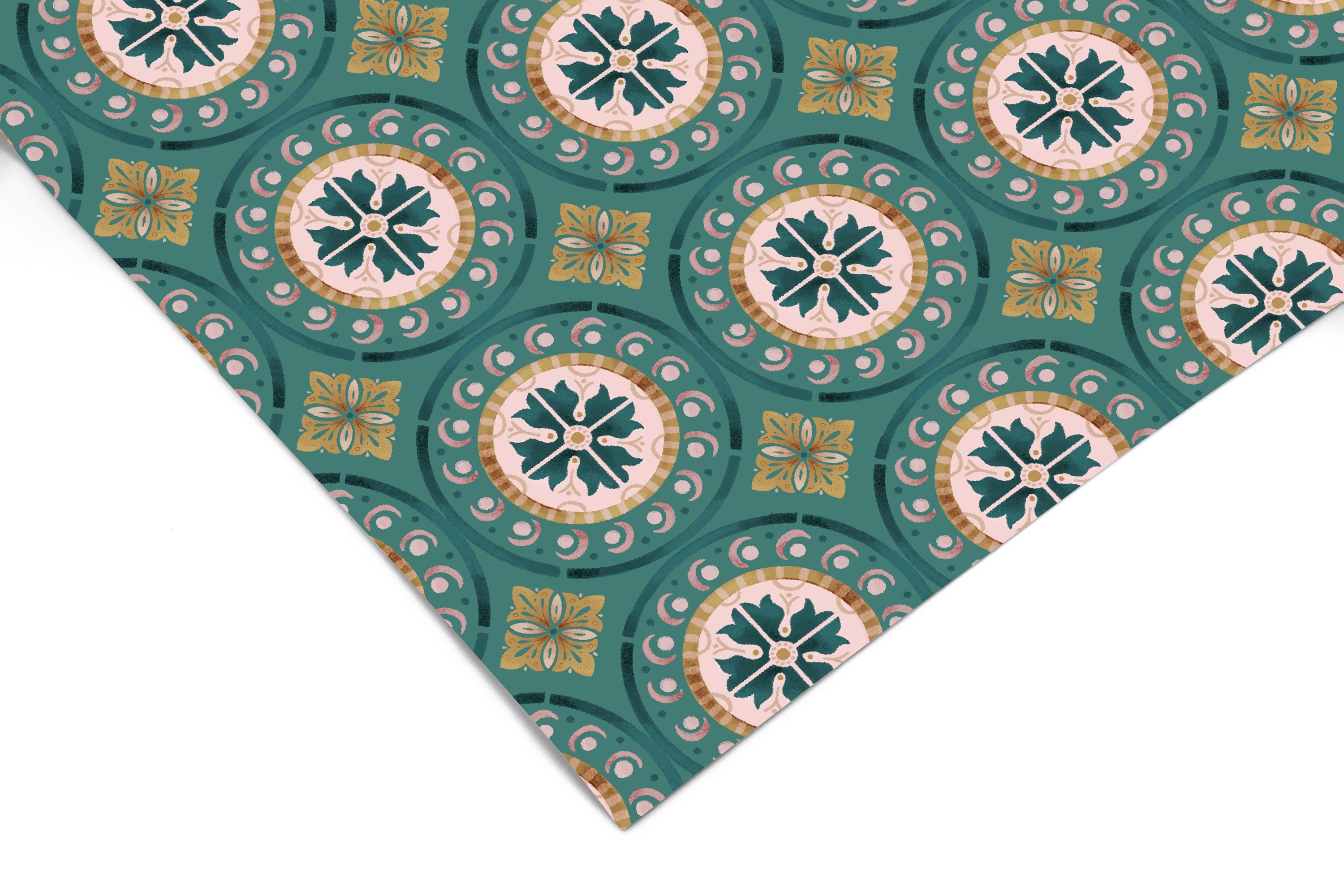 Teal Decorative Contact Paper | Peel And Stick Wallpaper | Removable Wallpaper | Shelf Liner | Drawer Liner | Peel and Stick Paper 1013 - JamesAndColors