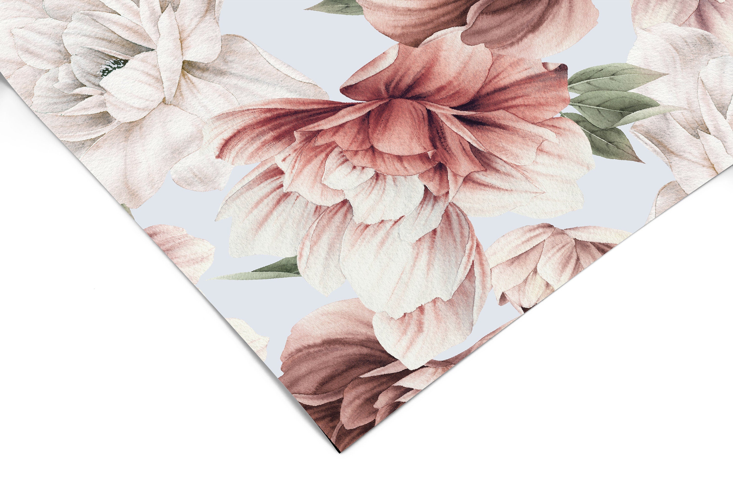 Large Floral Peony Wallpaper | Removable Wallpaper | Peel And Stick Wallpaper | Adhesive Wallpaper | Wall Paper Peel Stick Wall Mural 3670 - JamesAndColors