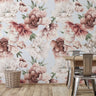 Large Floral Peony Wallpaper | Removable Wallpaper | Peel And Stick Wallpaper | Adhesive Wallpaper | Wall Paper Peel Stick Wall Mural 3670 - JamesAndColors