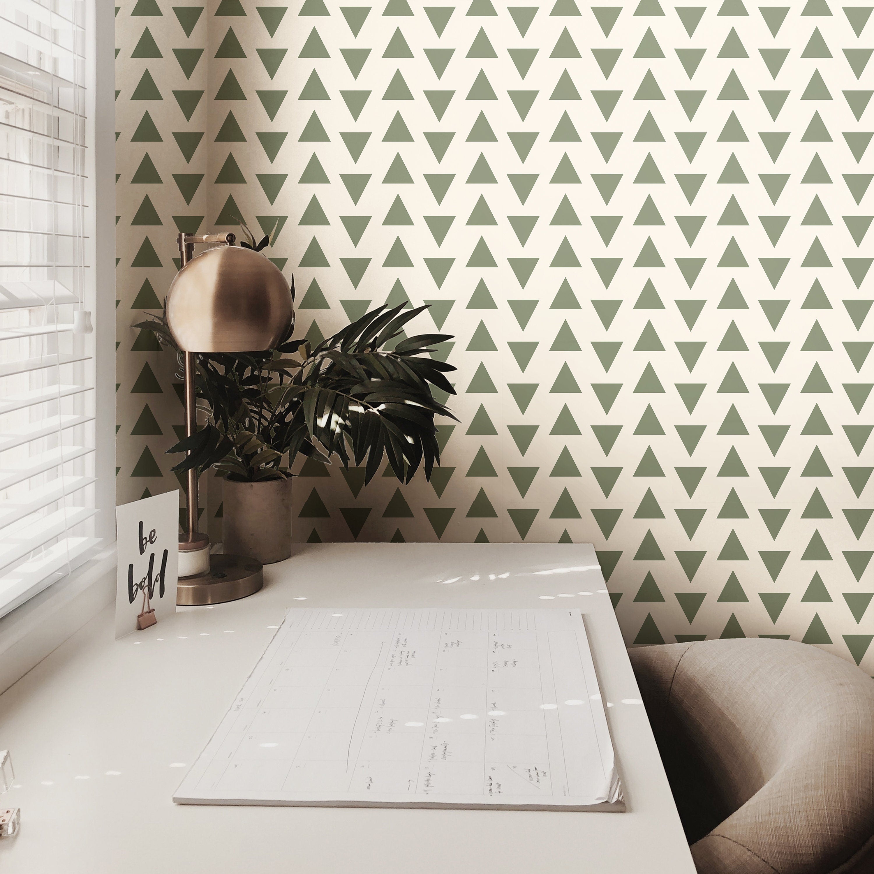 Wallpaper Peel and Stick Wallpaper Olive And Cream Minimalistic Simple Removable Wallpaper Wall Decor Home Decor Wall Art Room Decor 3751 - JamesAndColors