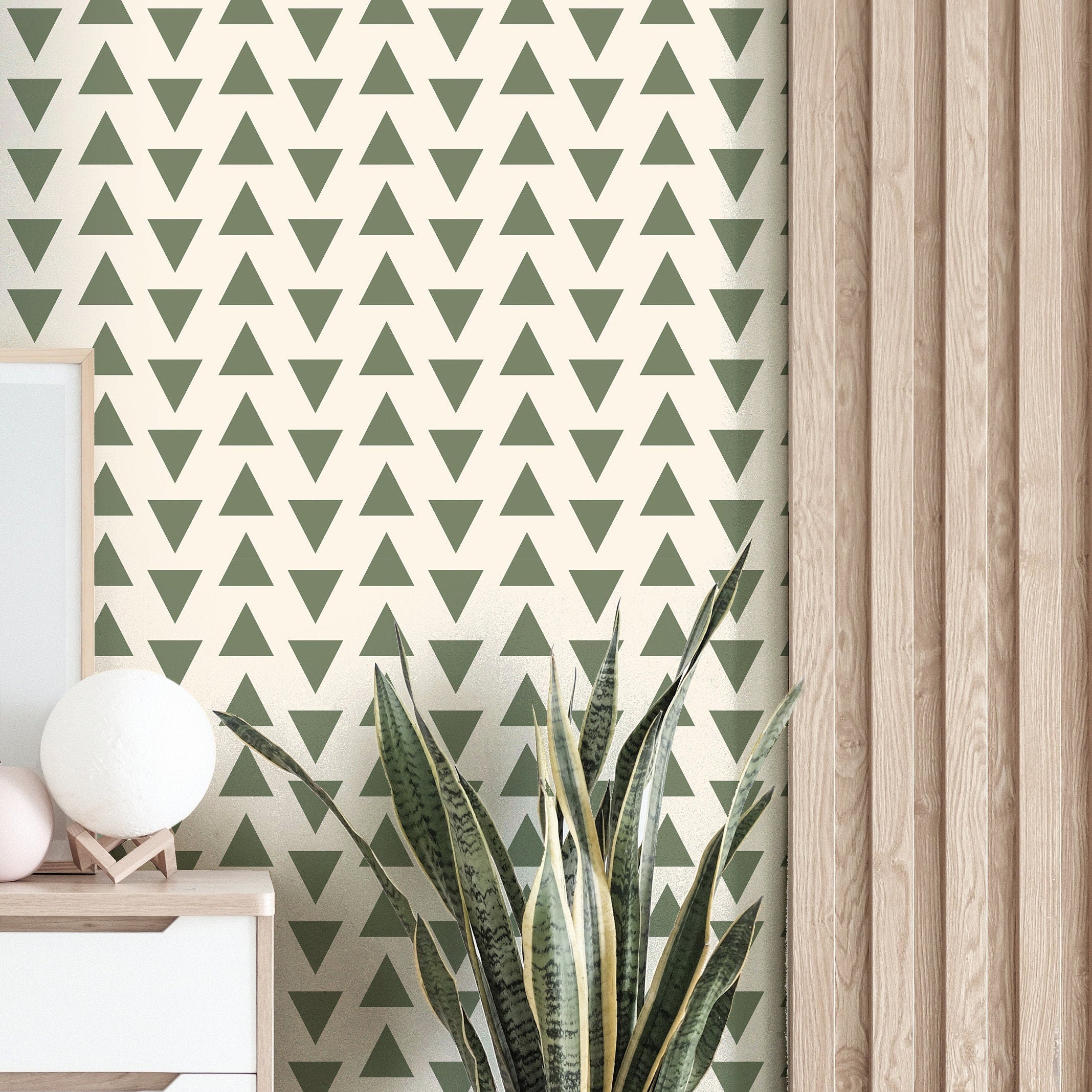 Wallpaper Peel and Stick Wallpaper Olive And Cream Minimalistic Simple Removable Wallpaper Wall Decor Home Decor Wall Art Room Decor 3751 - JamesAndColors