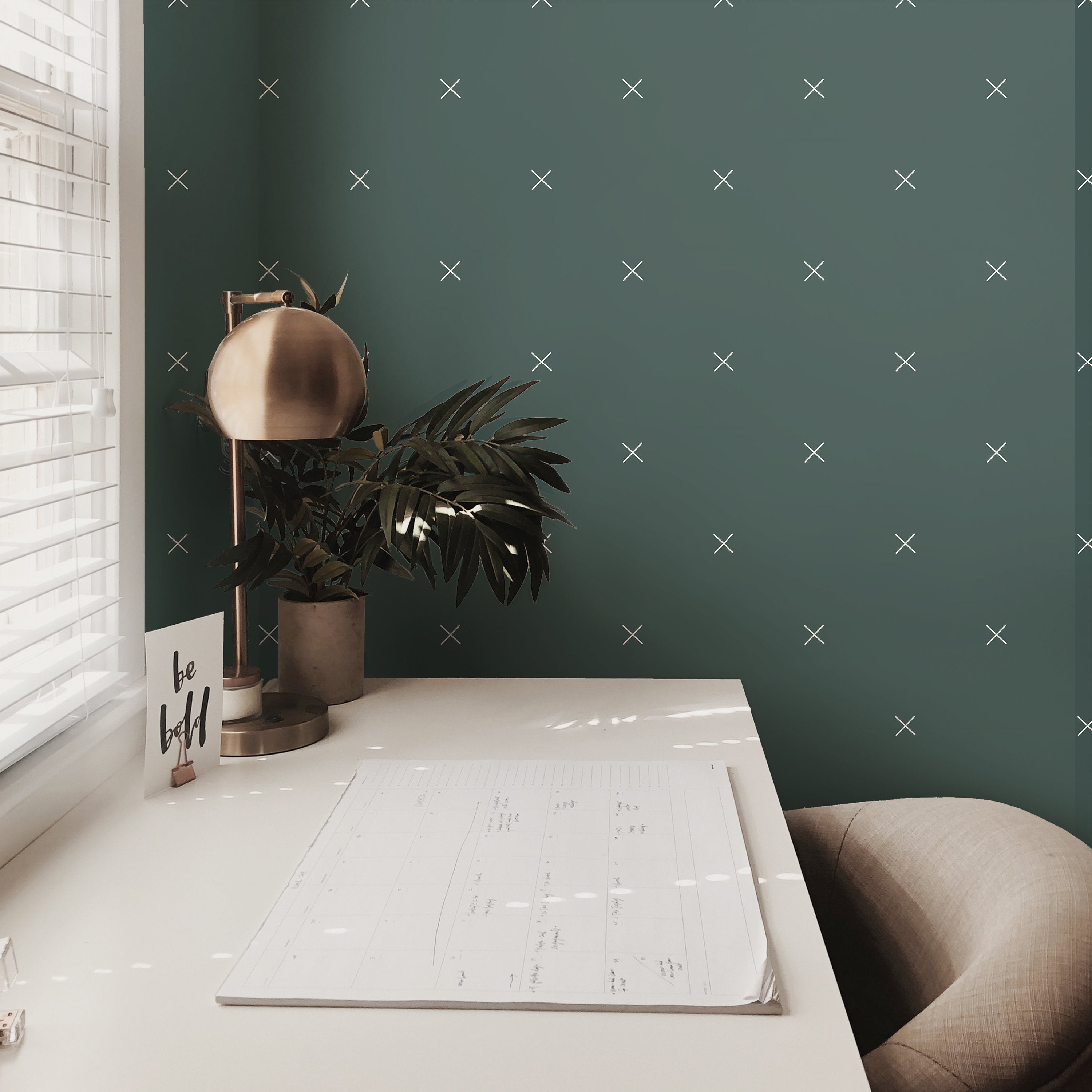 Wallpaper Peel and Stick Wallpaper Dark Teal Minimalist Boho Removable Wallpaper Wall Decor Home Decor Wall Art Room Decor 3757 - JamesAndColors