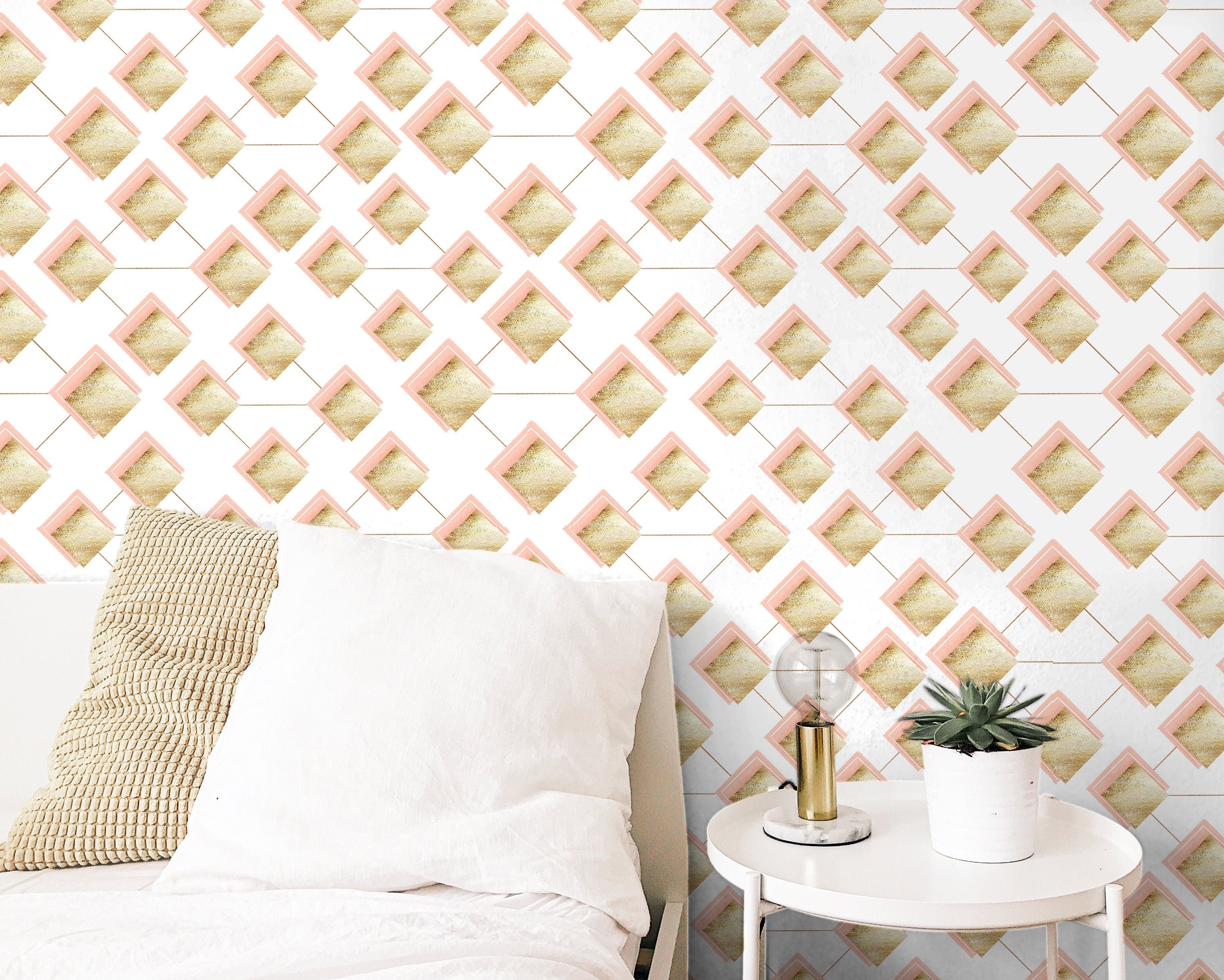 Boho Gold Desert Wallpaper | Removable Wallpaper | Peel And Stick Wallpaper | Adhesive Wallpaper | Wall Paper Peel Stick Wall Mural 3657 - JamesAndColors
