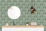 Modern Farmhouse Green Wallpaper | Wallpaper Peel and Stick | Removable Wallpaper | Wall Paper Peel And Stick | Wall Mural | Wall Decor 3414 - JamesAndColors