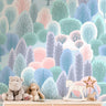 Pastel Forest Wallpaper | Girls Nursery Wallpaper | Kids Wallpaper | Childrens Wallpaper | Peel Stick Wallpaper | Removable Wallpaper | 3795 - JamesAndColors