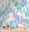 Pastel Forest Wallpaper | Girls Nursery Wallpaper | Kids Wallpaper | Childrens Wallpaper | Peel Stick Wallpaper | Removable Wallpaper | 3795 - JamesAndColors