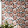 Boho Terracotta Floral Wallpaper Peel and Stick Wallpaper Removable Wallpaper Wall Decor Home Decor Wall Art Wall Art Room Decor 3687 - JamesAndColors
