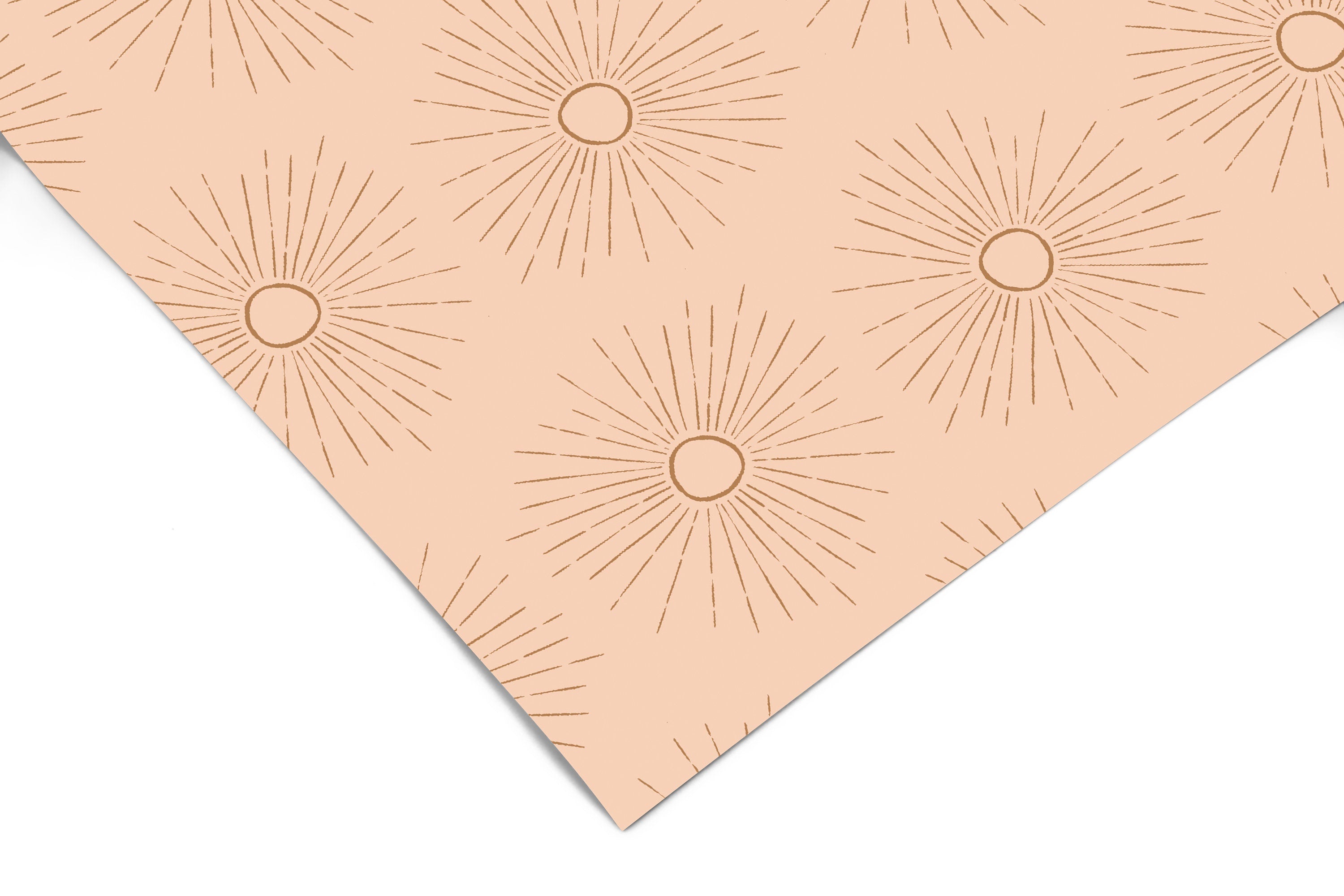 Wallpaper Peel and Stick Wallpaper Boho Golden Sun Soft Pink Neutral Removable Wallpaper Wall Decor Home Decor Wall Art Room Decor 3811 - JamesAndColors