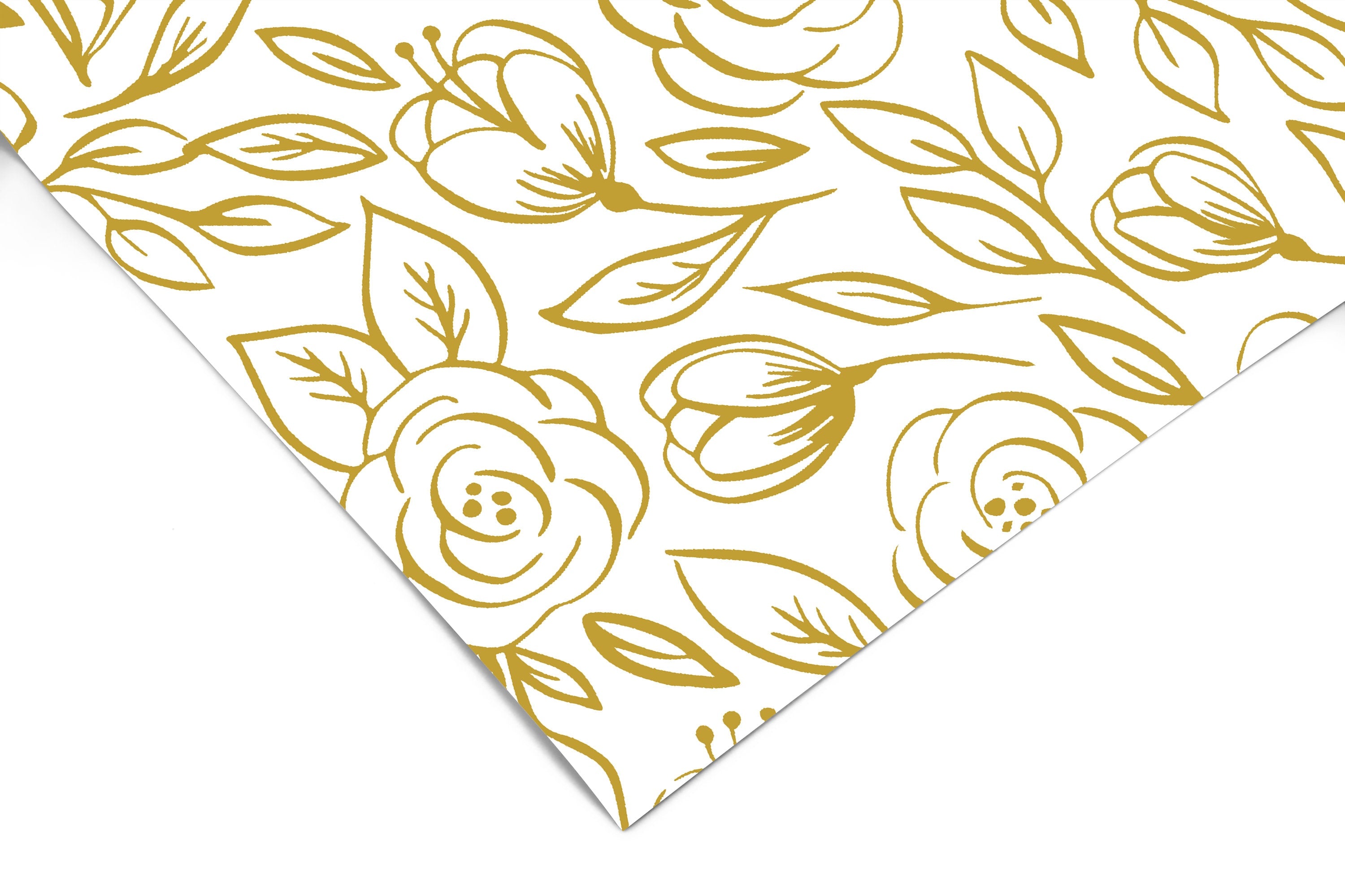 Golden Rose Wallpaper | Girls Nursery Wallpaper | Kids Wallpaper | Childrens Wallpaper | Peel Stick Wallpaper | Removable Wallpaper | 3567 - JamesAndColors