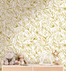 Golden Rose Wallpaper | Girls Nursery Wallpaper | Kids Wallpaper | Childrens Wallpaper | Peel Stick Wallpaper | Removable Wallpaper | 3567 - JamesAndColors