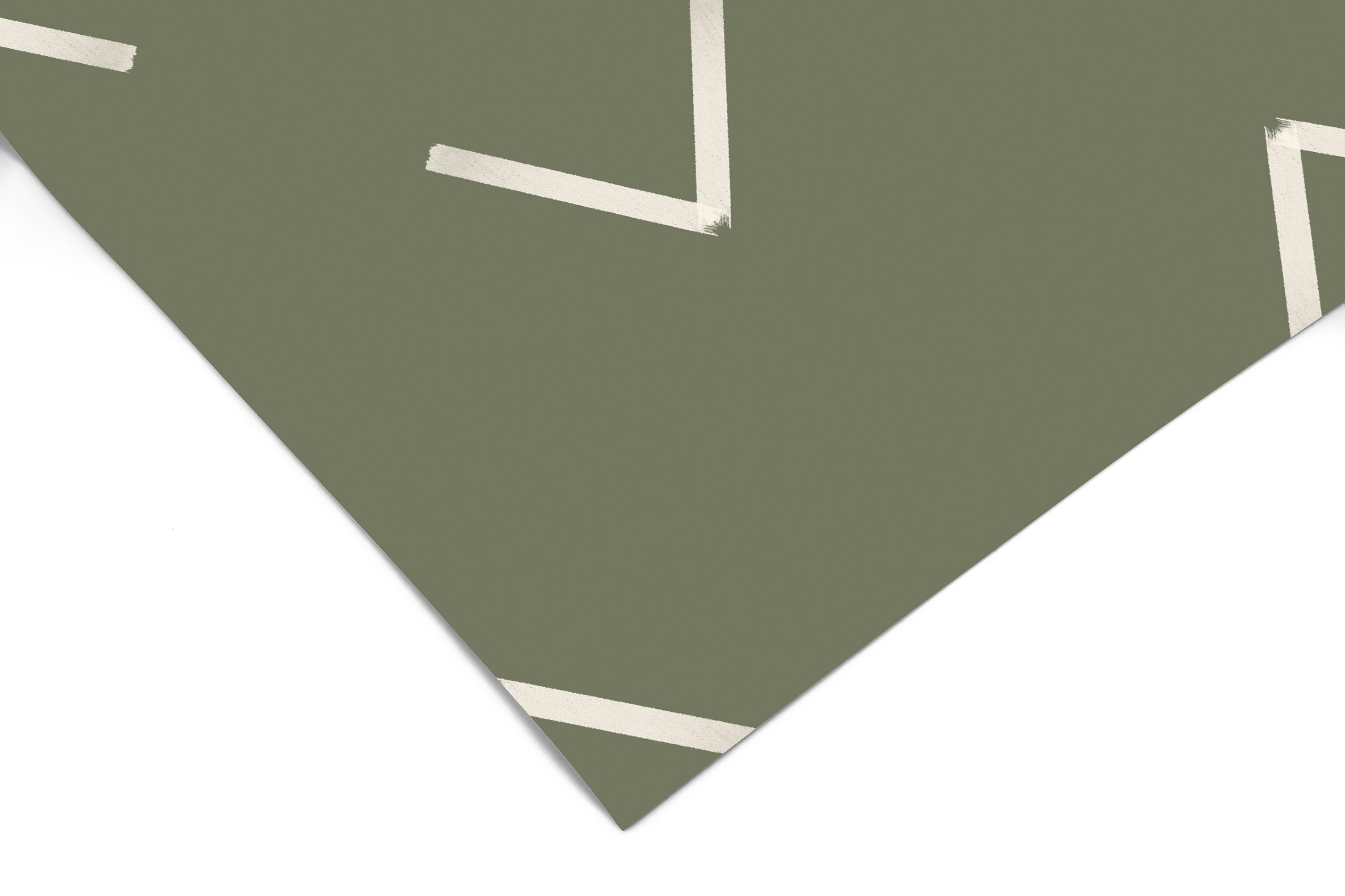 Wallpaper Peel and Stick Wallpaper Olive Cream Minimalist Boho Chevron Removable Wallpaper Wall Decor Home Decor Wall Art Room Decor 3756 - JamesAndColors
