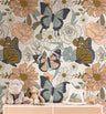 Floral Butterfly Boho Wallpaper | Girls Nursery Wallpaper | Kids Wallpaper | Childrens Wallpaper | Peel Stick Removable Wallpaper | 3838 - JamesAndColors