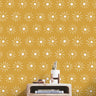 Peel and Stick Wallpaper Golden Yellow  Boho Sun Wallpaper | Removable Wallpaper | Wall Paper Peel Stick Wall Mural | Wall Decor 3485 - JamesAndColors